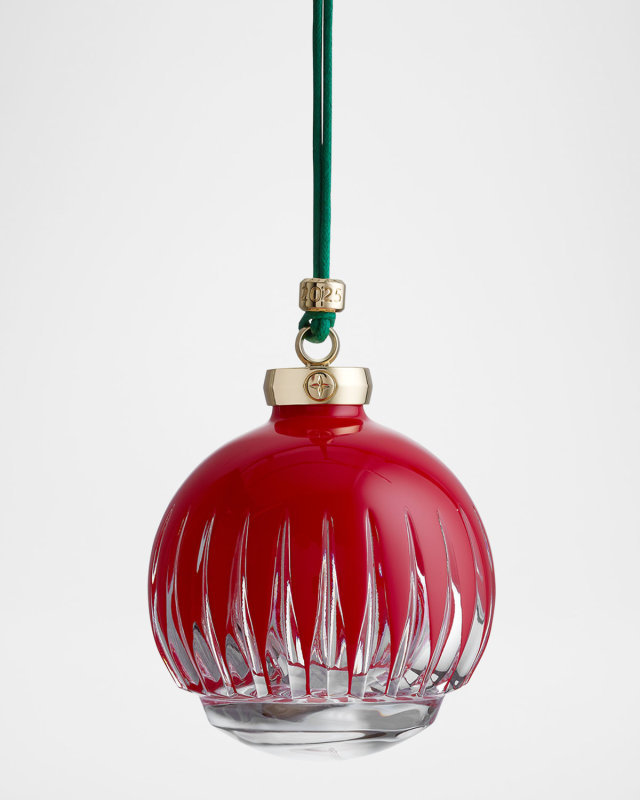New Year 2025 Firework Red Bauble Christmas Ornament